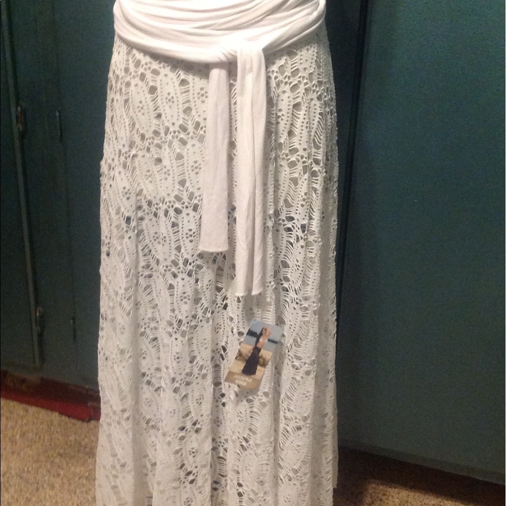 New skirt/dress. Open crochet a line long skirt.